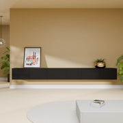 Mora Meuble Télé pour TV | Suspendu ou sur pied | 280 cm Noir